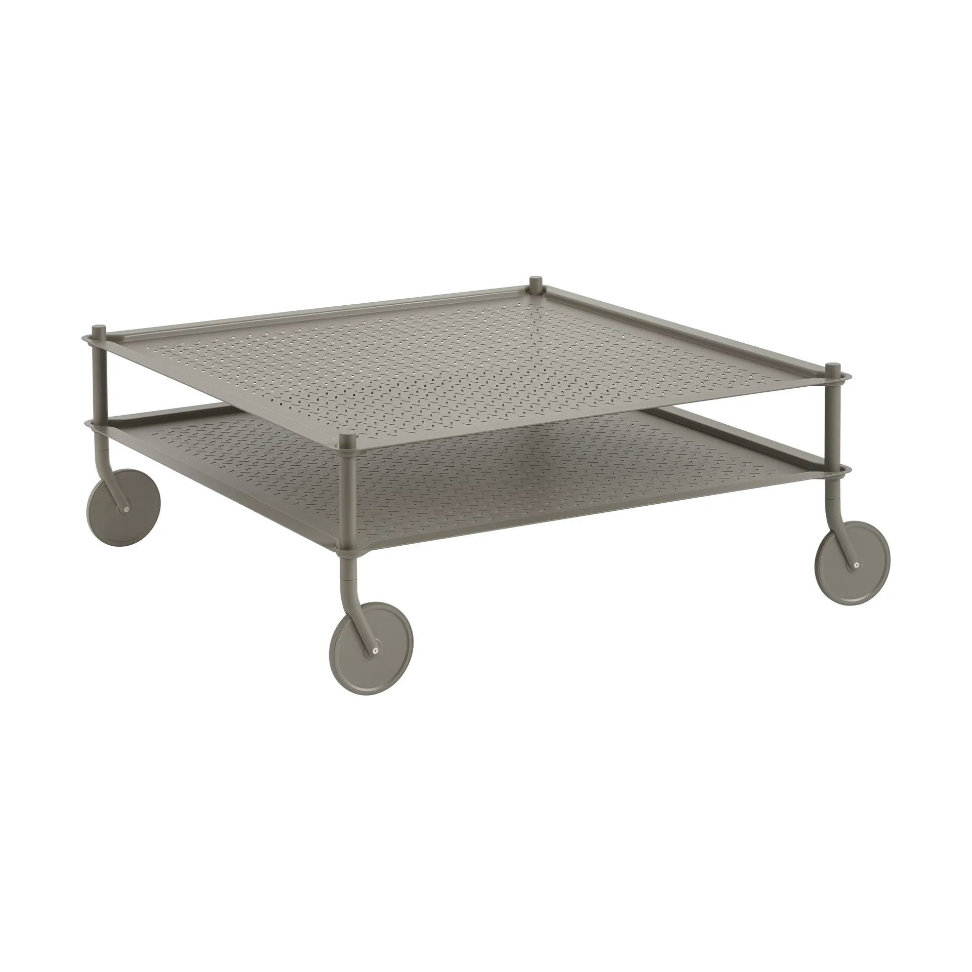 Flow coffee table 95x95 cm, Taupe Muuto