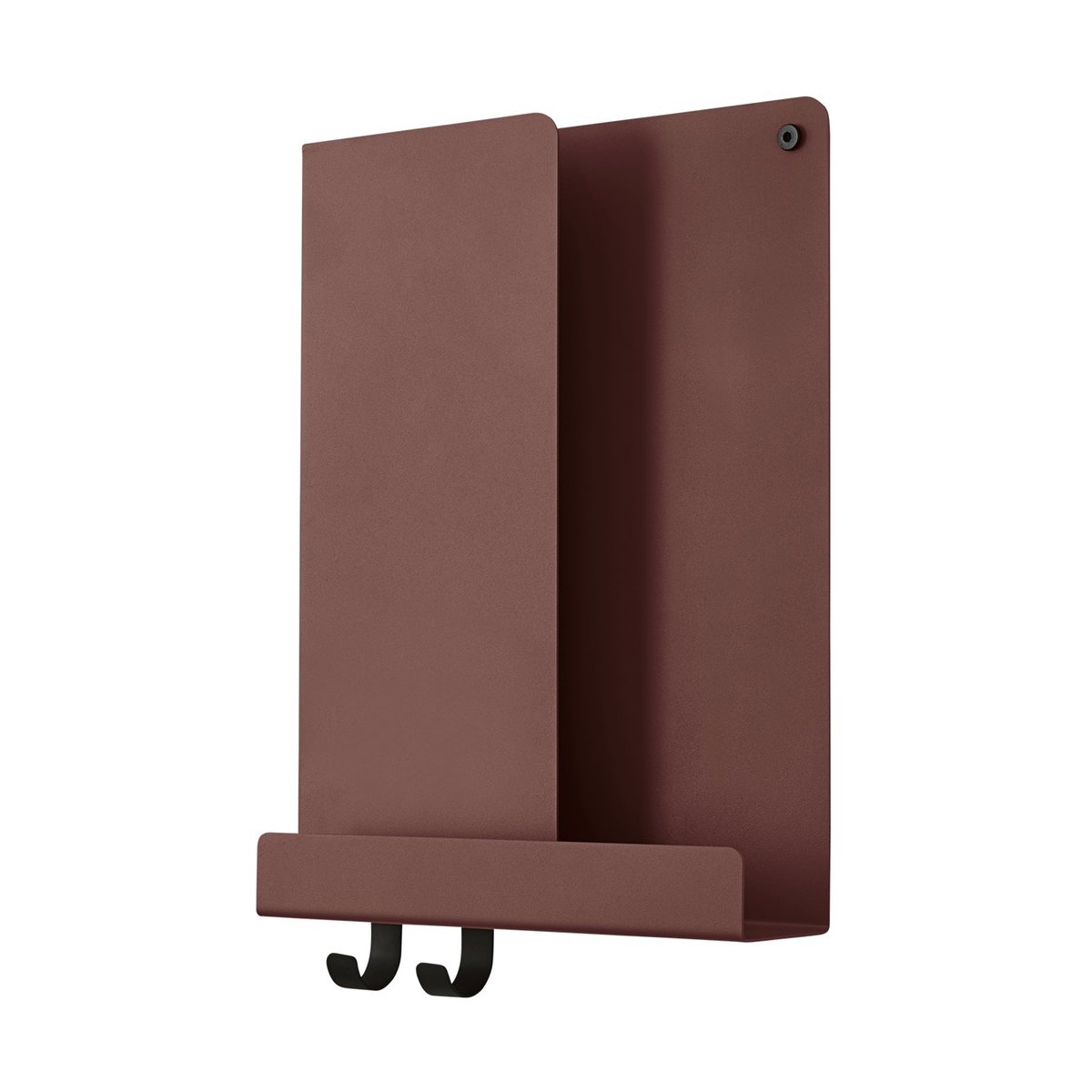 Muuto Folded shelf 29.5x40 cm Deep Red | Scandinavian Design | Shelves & shelving systems | Red
