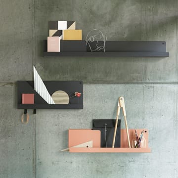 Folded shelf large - black - Muuto