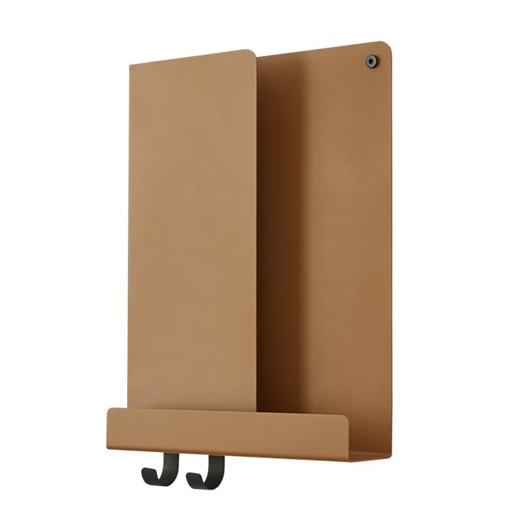 Muuto Folded shelf mini Burnt orange | Scandinavian Design | Shelves & shelving systems | Brown