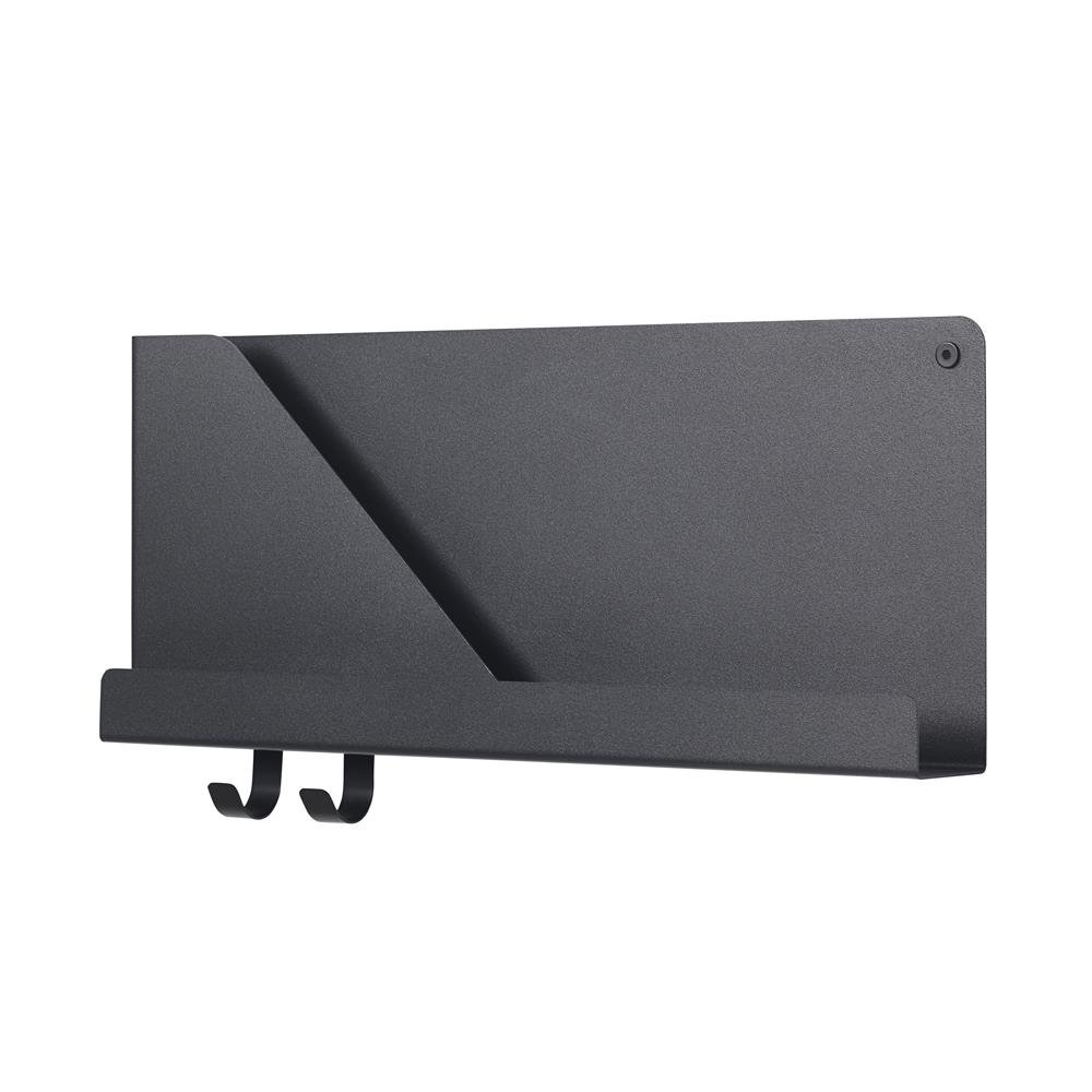 Muuto Folded shelf small Black | Scandinavian Design | Shelves & shelving systems | Black