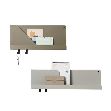 Folded shelf small - olive - Muuto