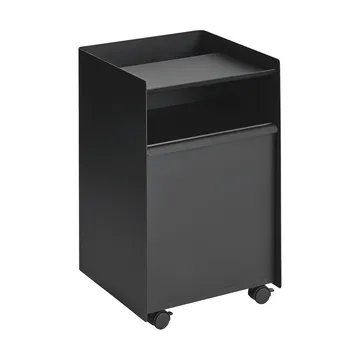 Folded Trolley rolling trolley with drawer - Black - Muuto