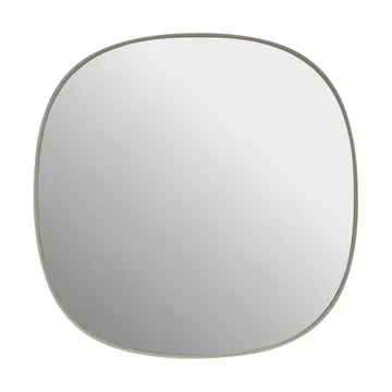 Framed mirror - Grey-clear, 40x40 cm - Muuto