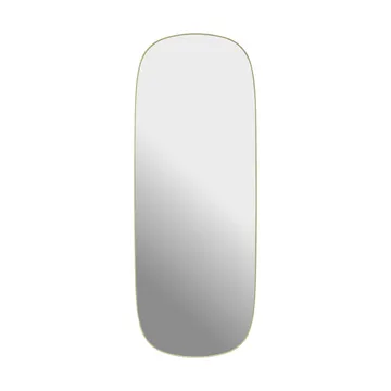 Framed mirror - Light yellow-clear, 118x44.5 cm - Muuto