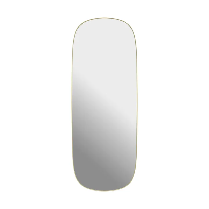 Framed mirror - Light yellow-clear, 118x44.5 cm - Muuto