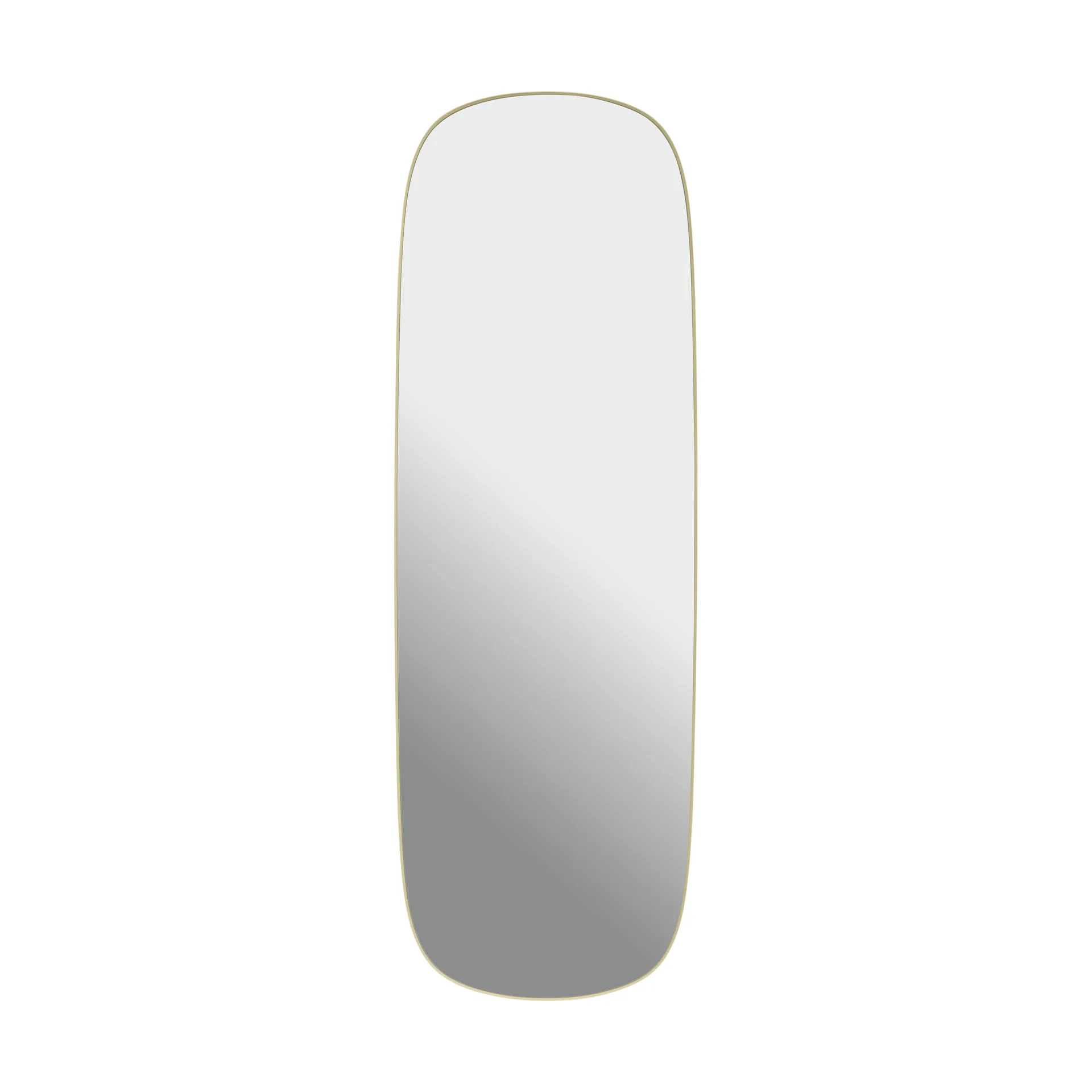 Framed mirror, Light yellow-clear, 150x50 cm Muuto