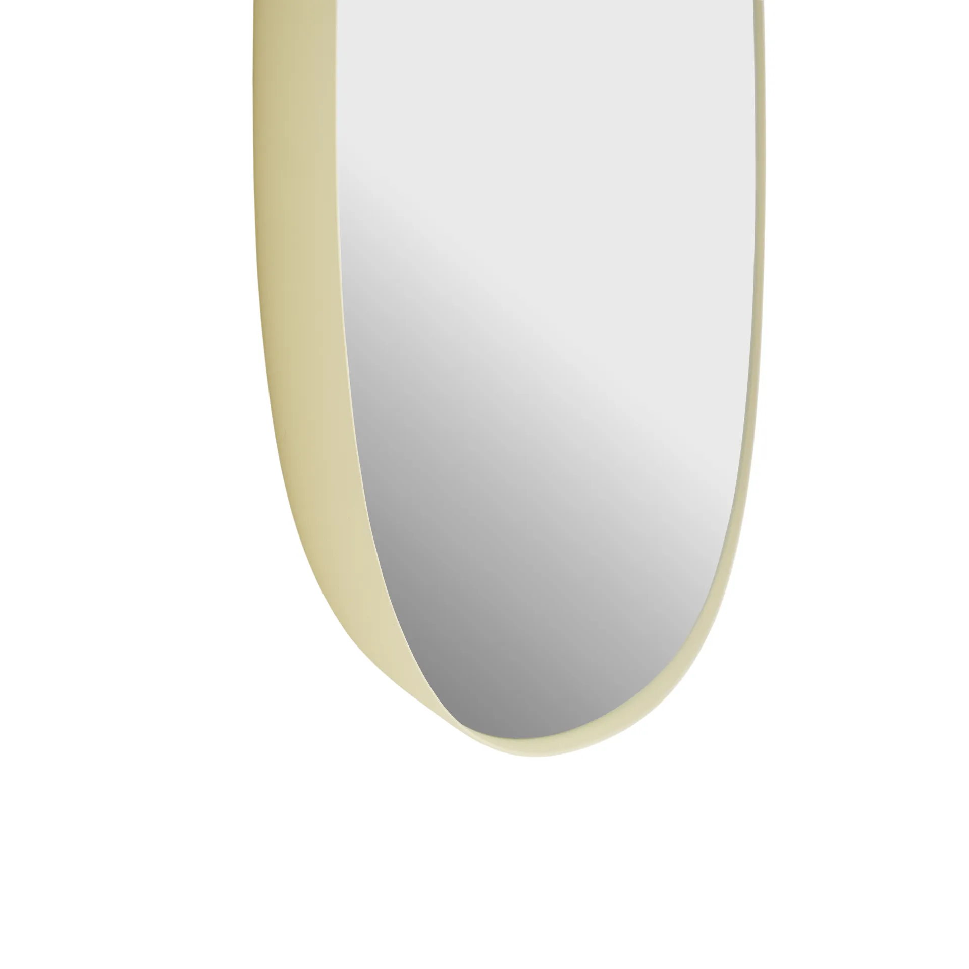 Framed mirror, Light yellow-clear, 150x50 cm Muuto