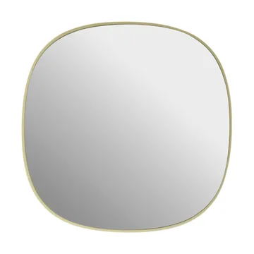 Framed mirror - Light yellow-clear, 40x40 cm - Muuto