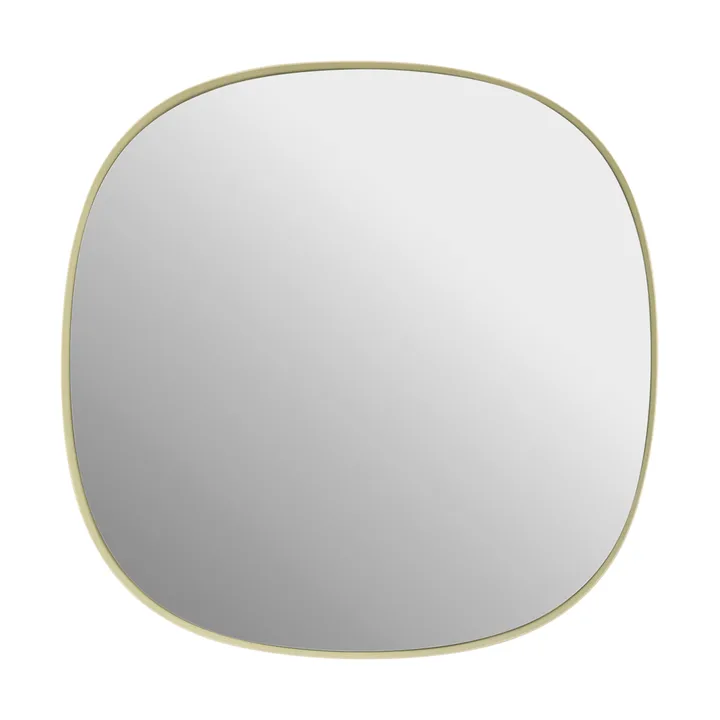 Framed mirror - Light yellow-clear, 40x40 cm - Muuto