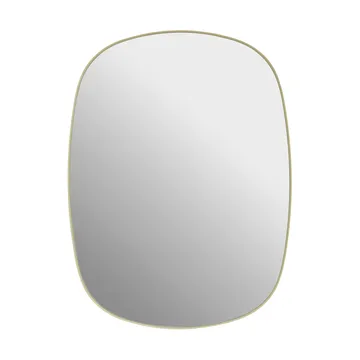 Framed mirror - Light yellow-clear, 59x44 cm - Muuto