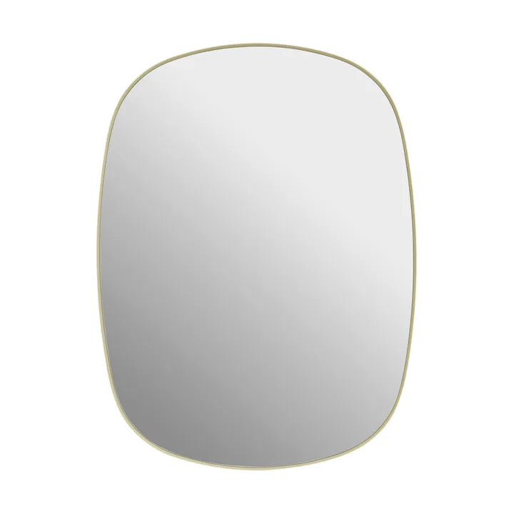 Framed mirror - Light yellow-clear, 59x44 cm - Muuto