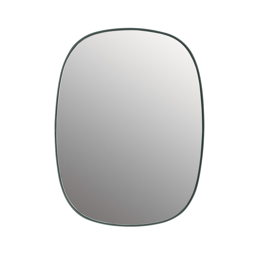 Muuto Framed mirror small Dark green | Scandinavian Design | Wall mirrors | Green