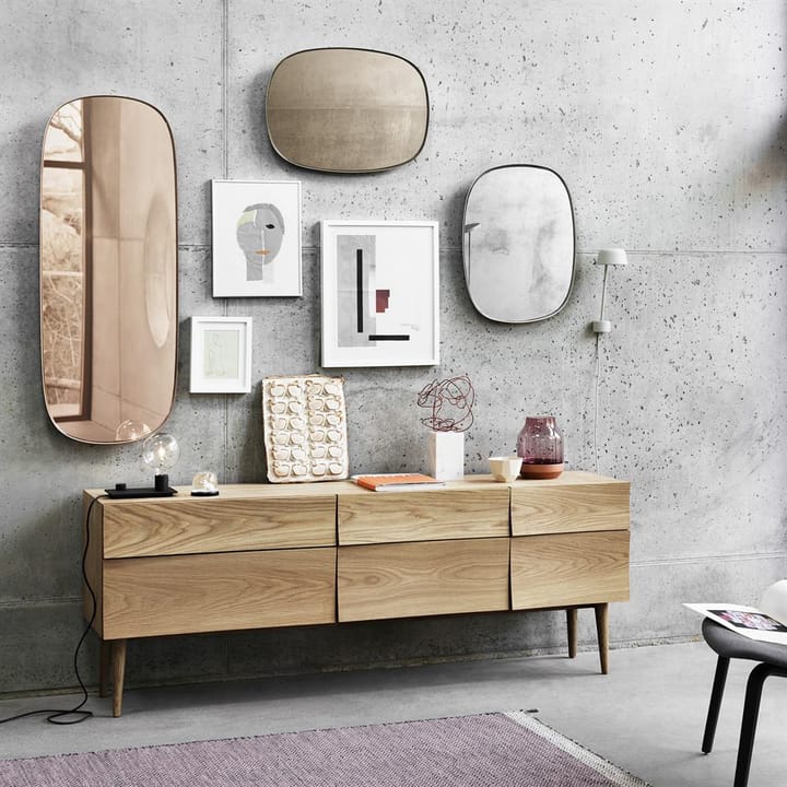 Framed mirror small - grey - Muuto