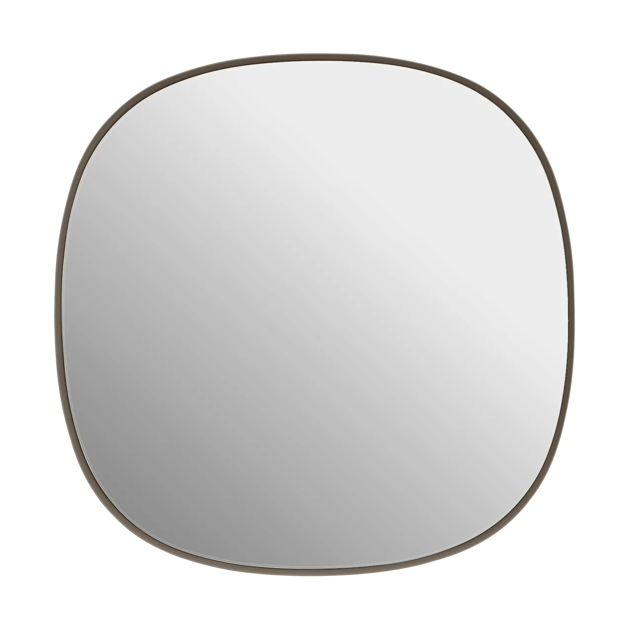 Framed mirror, Taupe-clear, 40x40 cm Muuto
