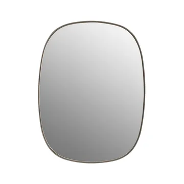 Framed mirror - Taupe-clear, 59x44 cm - Muuto