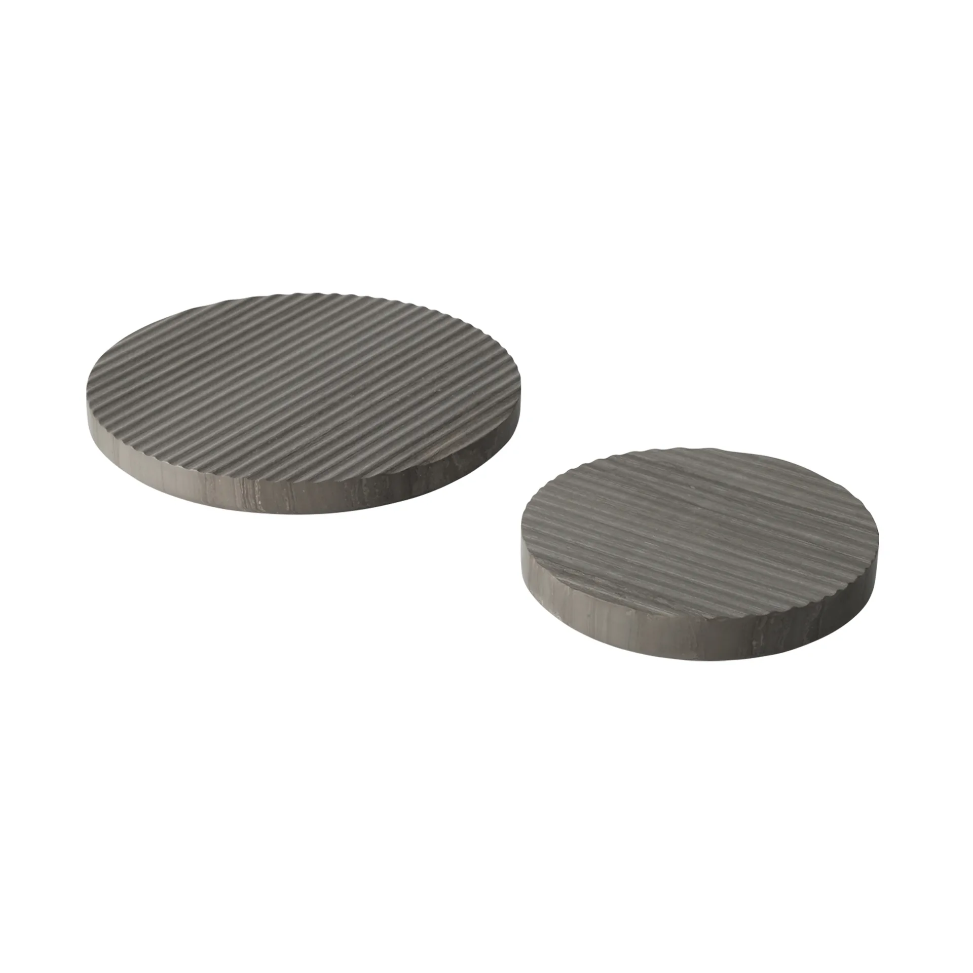 Groove coaster marble, grey small Muuto