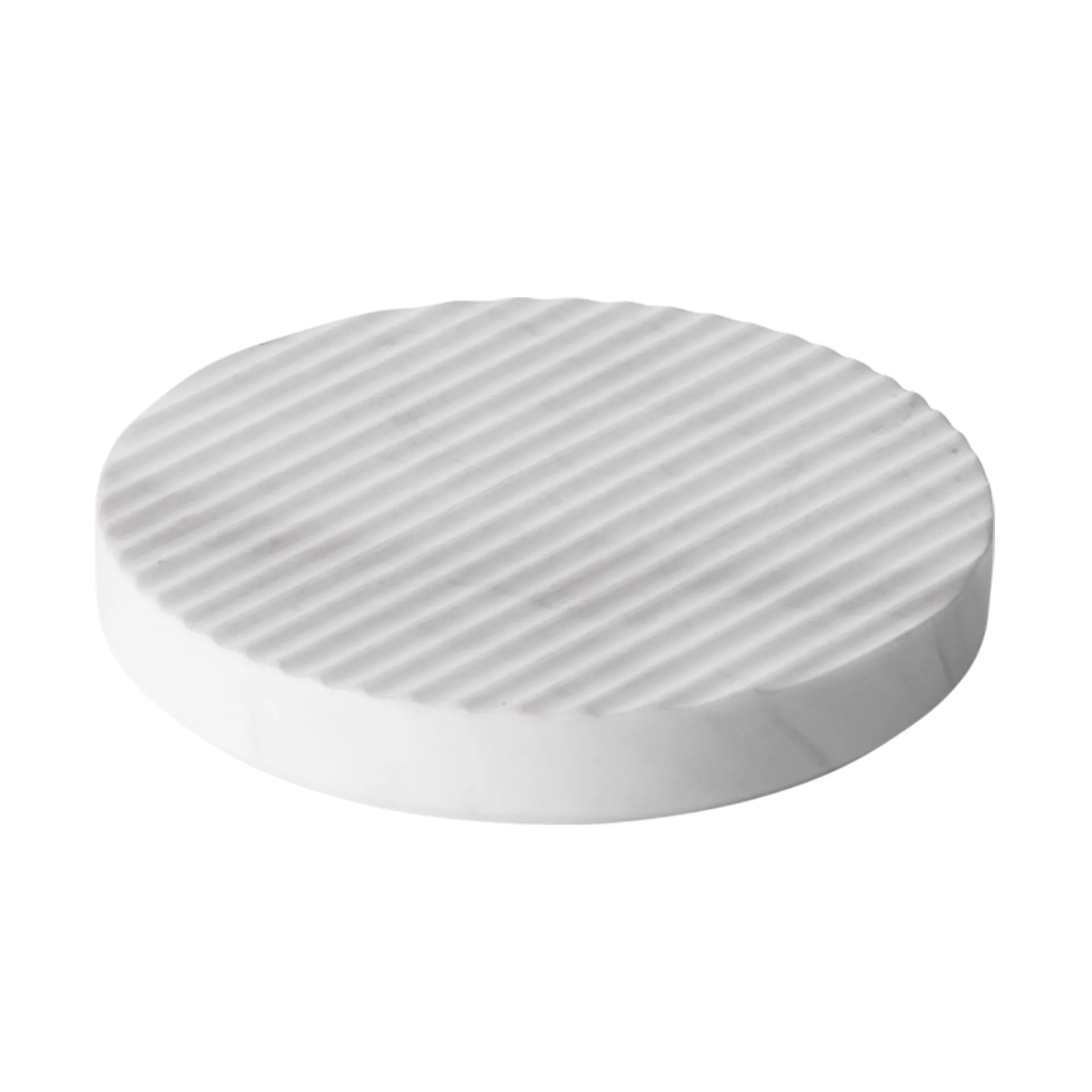 Groove coaster marble, white small Muuto