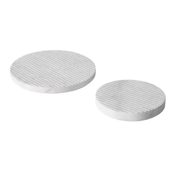 Groove coaster marble - white small - Muuto