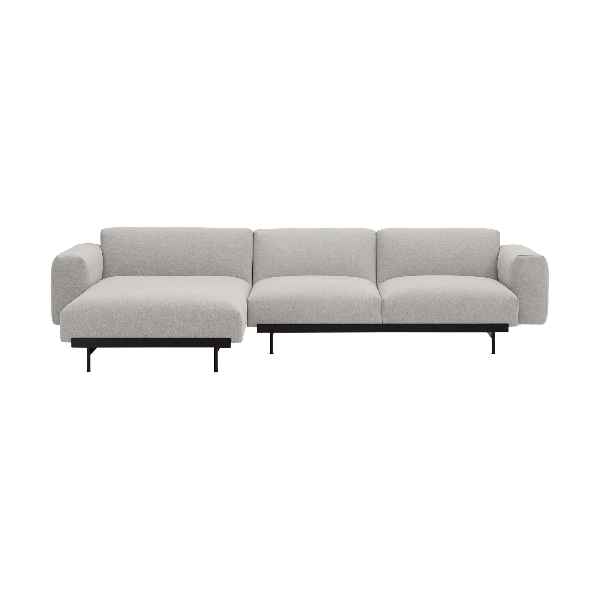 In Situ modul sofa 3-seat configuration 7, Clay 12-Black Muuto