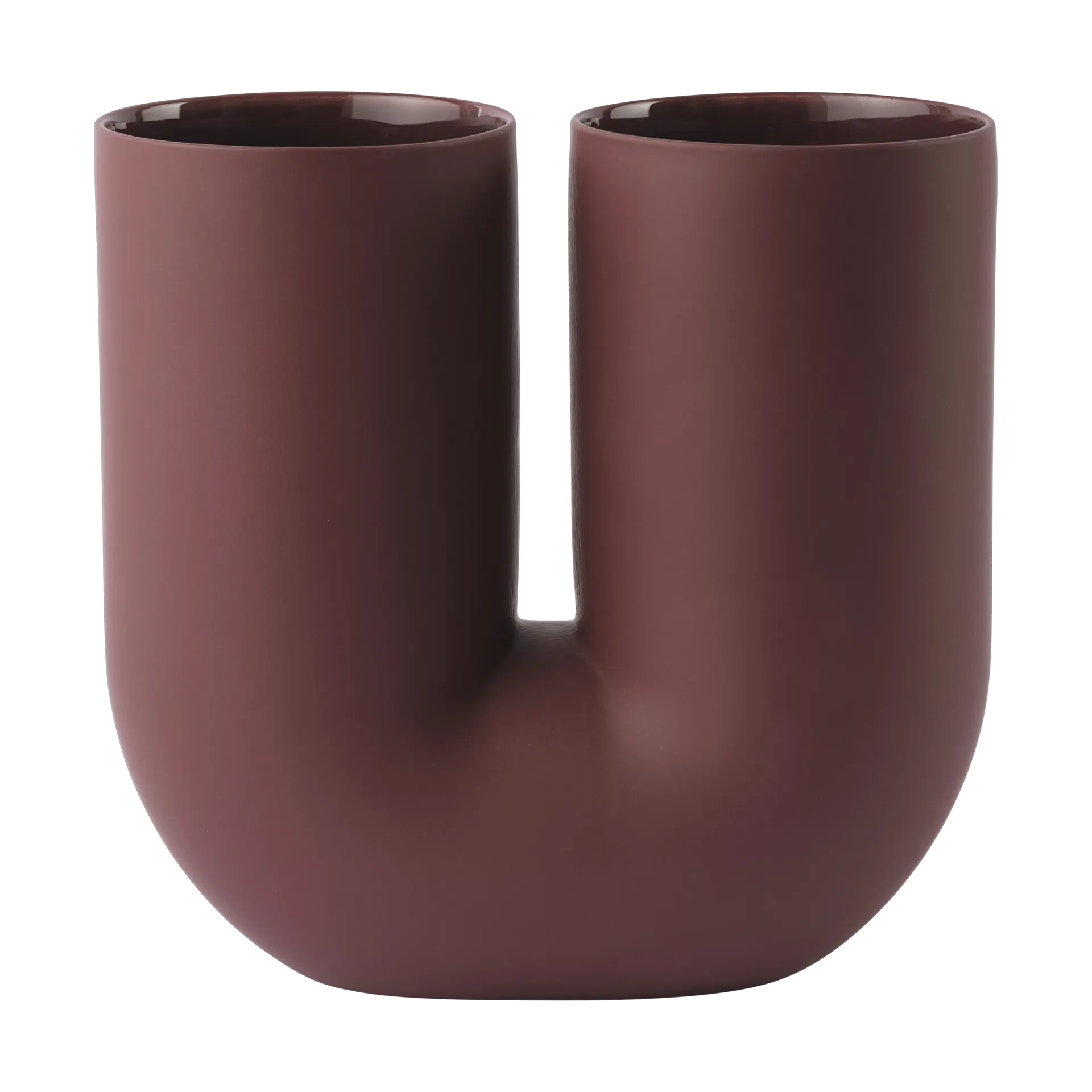 Kink vase 26 cm, Deep red Muuto