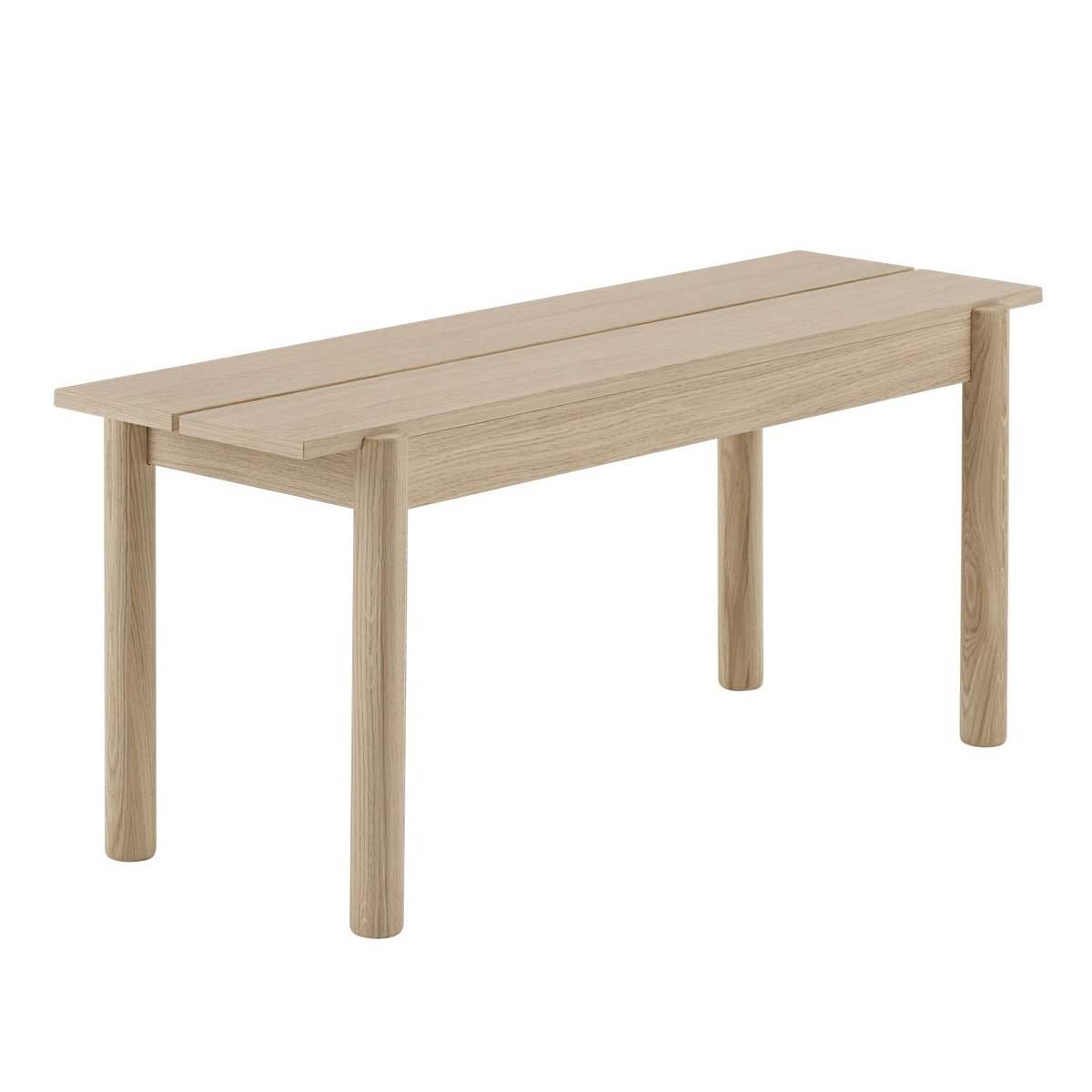 Muuto Linear bench, oak 110 cm | Scandinavian Design | Benches | Beige
