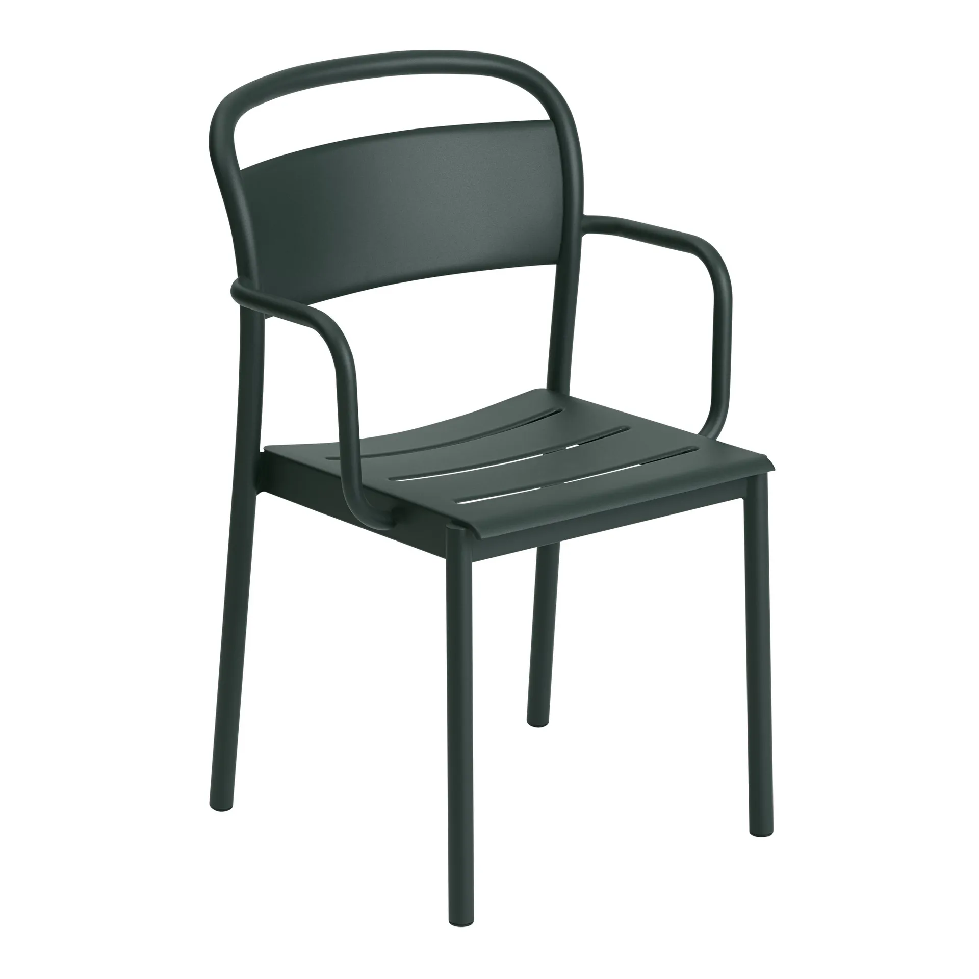 Linear steel armchair, Dark green Muuto