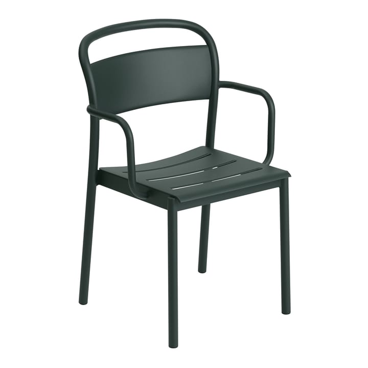 Linear steel armchair - Dark green - Muuto