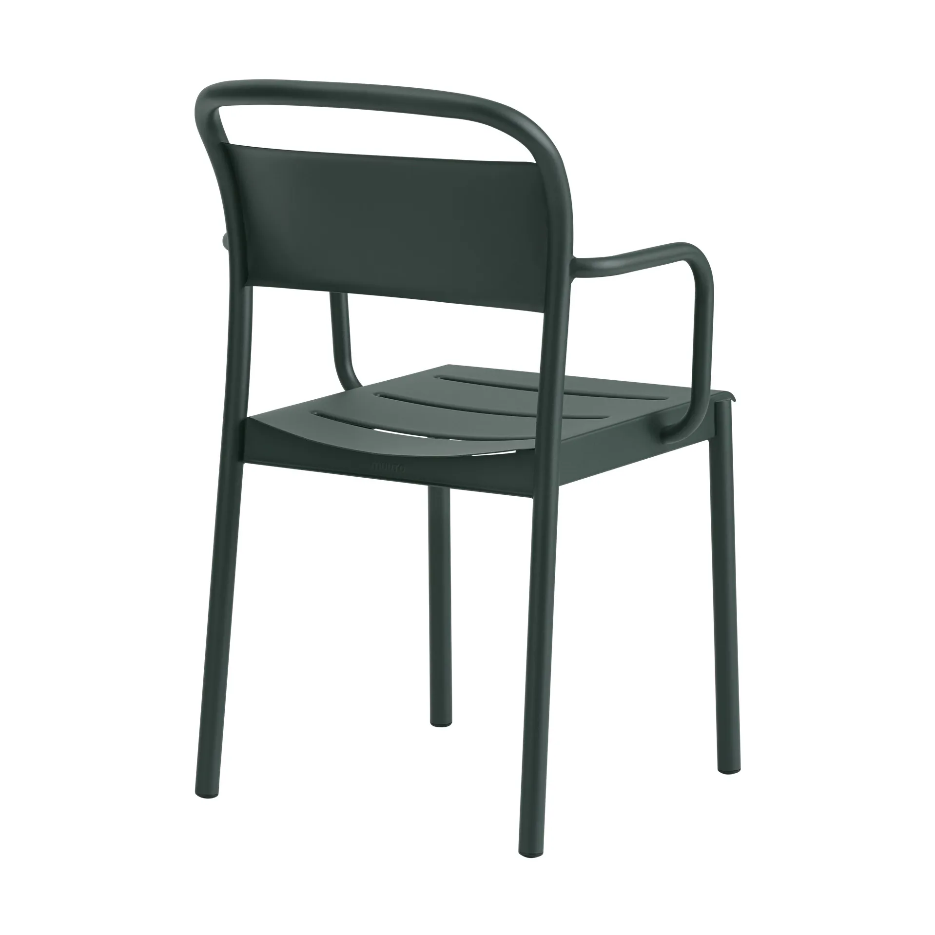 Linear steel armchair, Dark green Muuto