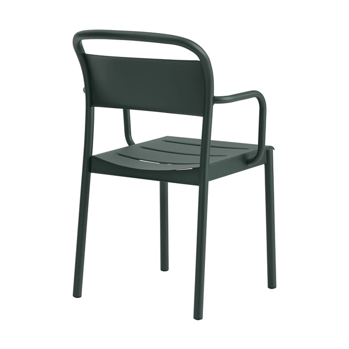 Linear steel armchair - Dark green - Muuto