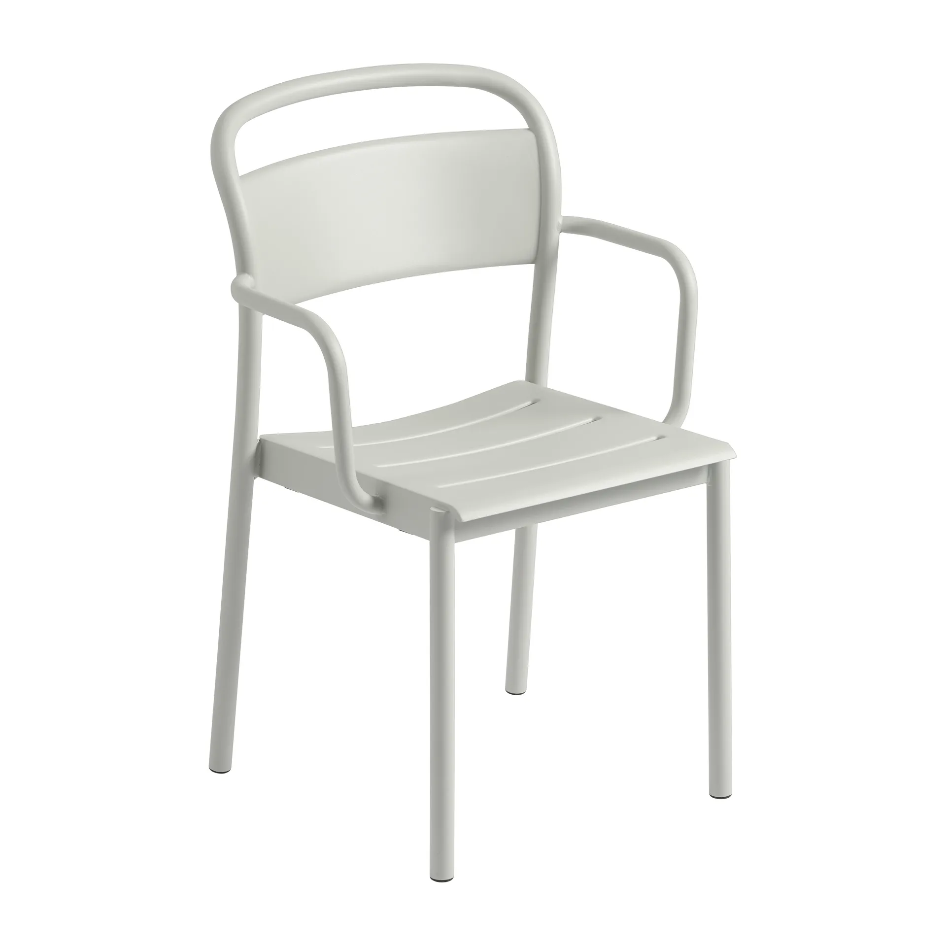 Linear steel armchair, Grey (RAL 7044) Muuto