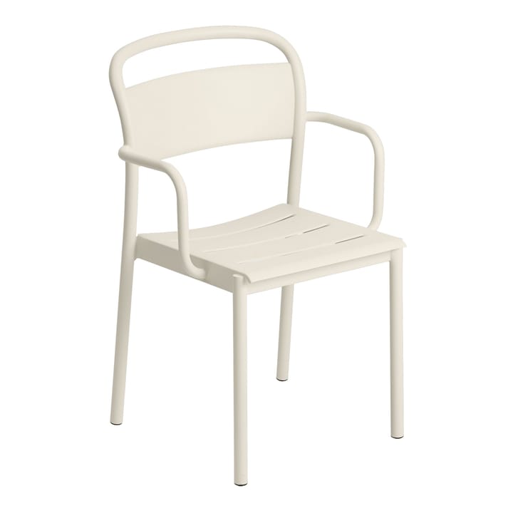 Linear steel armchair - Off-white - Muuto