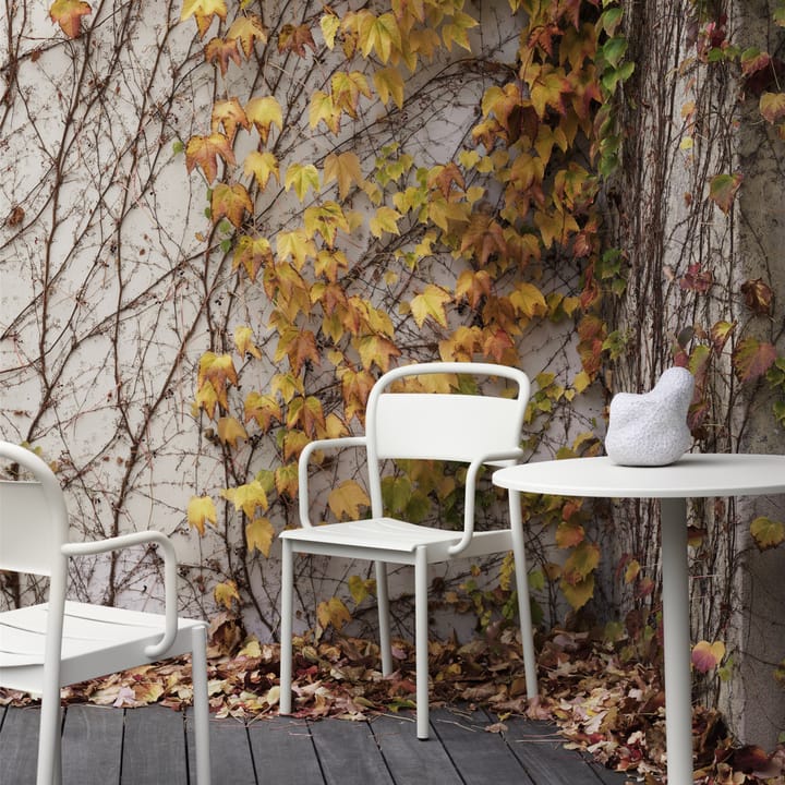 Linear steel armchair - Off-white - Muuto