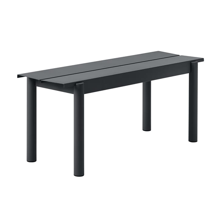 Linear steel bench 110 cm - Black - Muuto