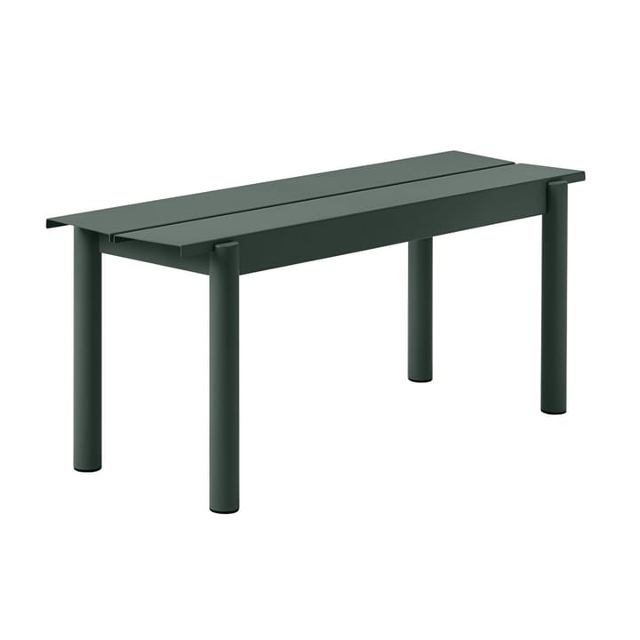 Linear steel bench 110 cm - Dark green - Muuto