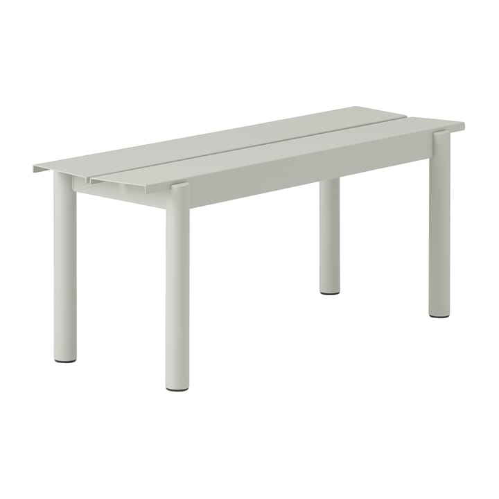 Linear steel bench 110 cm - Grey (RAL 7044) - Muuto