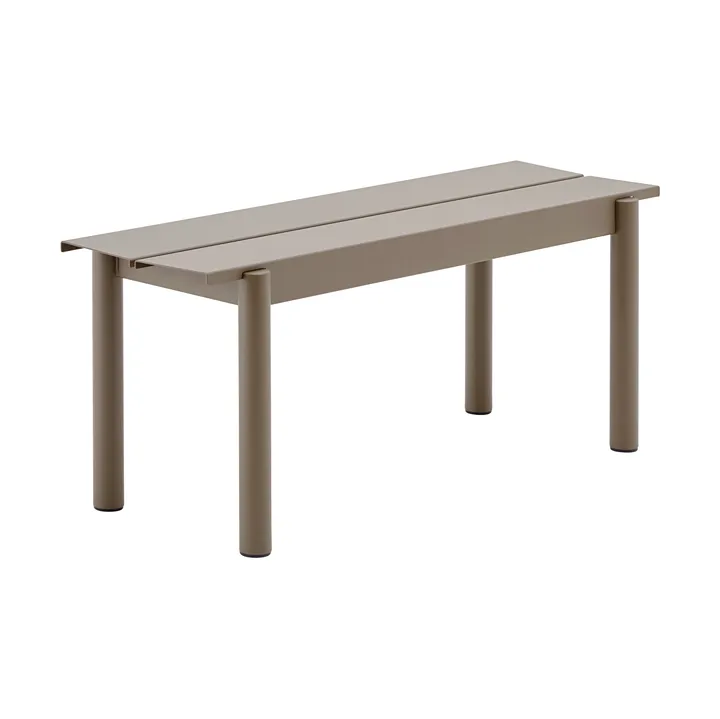 Linear steel bench 110 cm - Taupe - Muuto