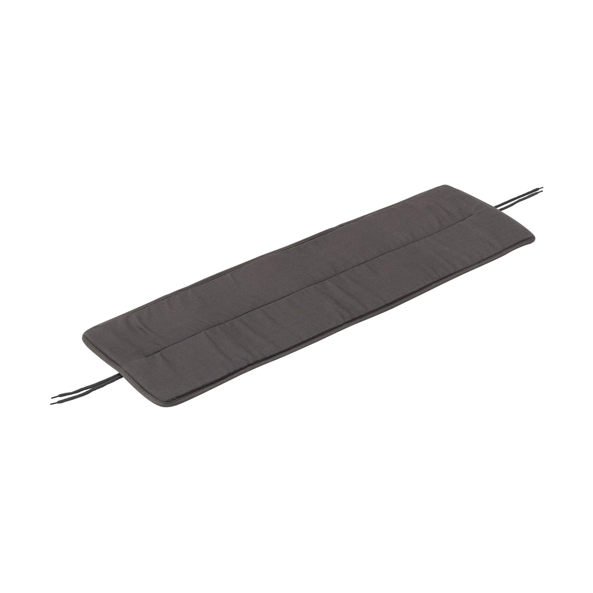 Linear steel bench pad 110x32.5 cm, Dark grey Muuto