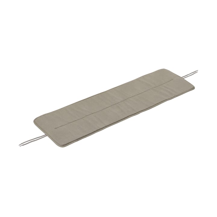 Linear steel bench pad 110x32.5 cm - Light grey - Muuto