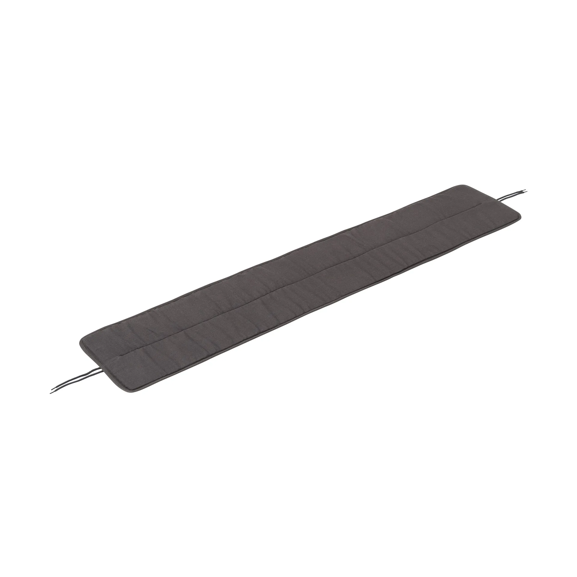 Linear steel bench pad 170x32.5 cm, Dark grey Muuto