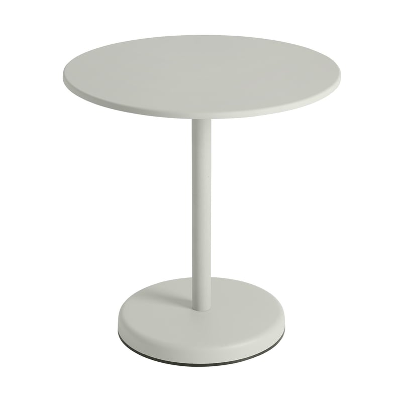 Muuto Linear steel café table V2 table Ø70 cm Grey