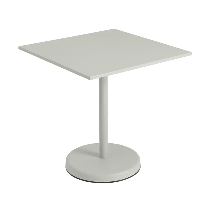Linear steel café table V2 table 70x70 cm Grey - Muuto