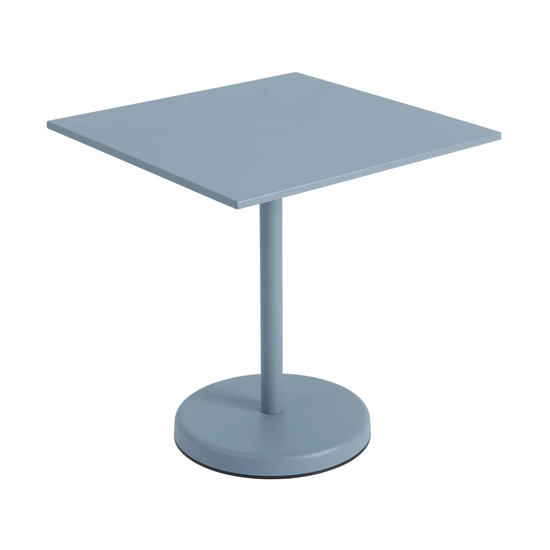 Linear steel café table V2 table 70x70 cm Pale blue Muuto