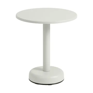 Linear Steel coffee table - Grey, Ø42x47 cm - Muuto