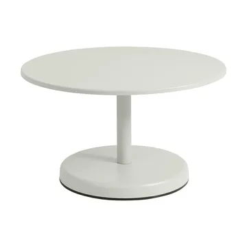 Linear Steel coffee table - Grey, Ø70x40 cm - Muuto