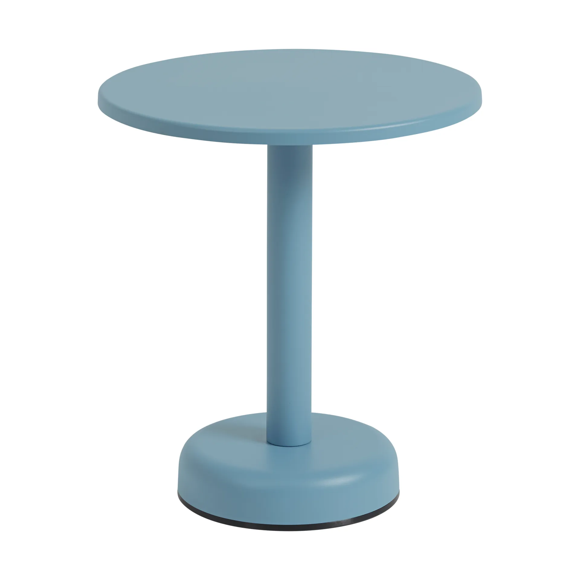 Linear Steel coffee table, Pale blue, Ø42x47 cm Muuto