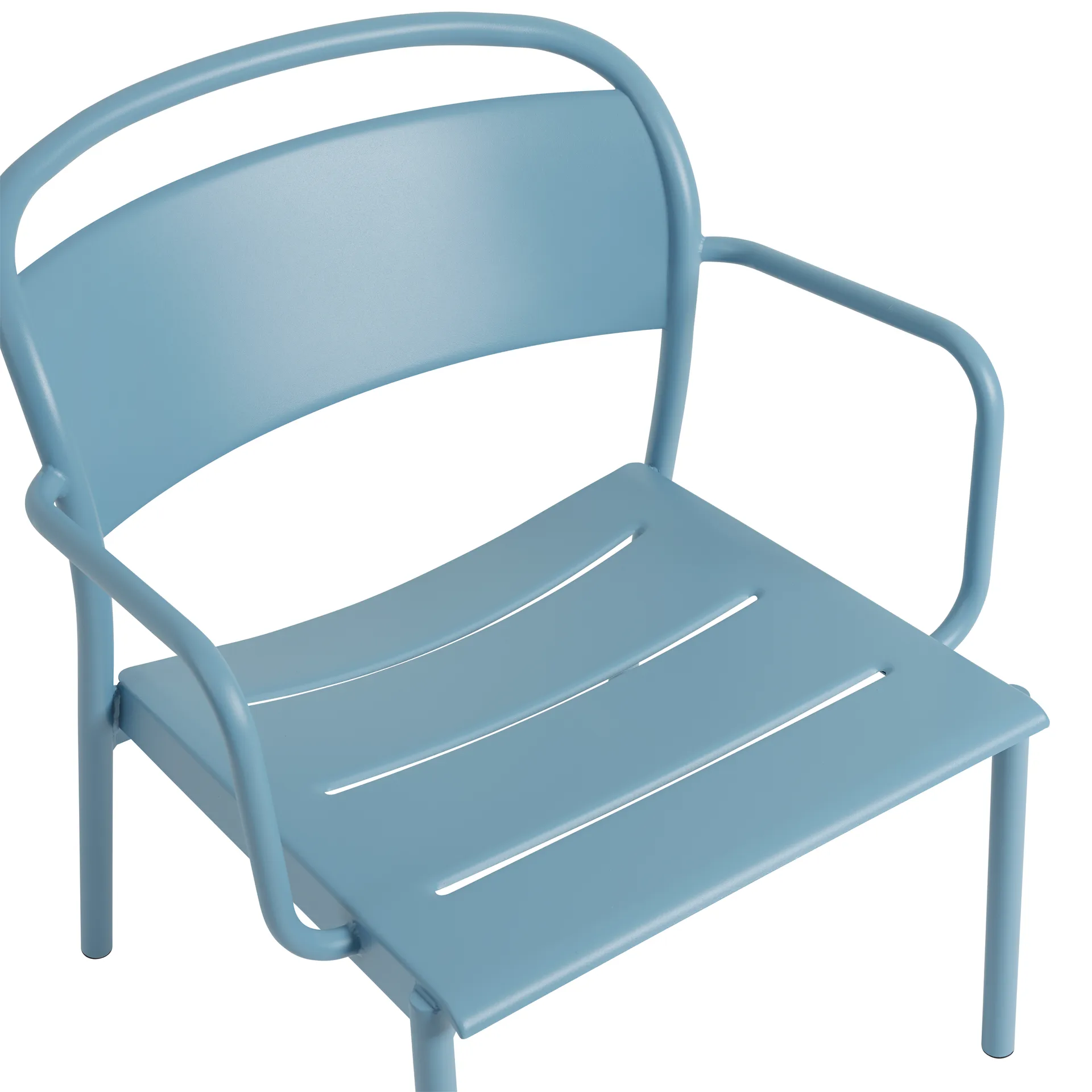 Linear Steel lounge armchair, Pale blue Muuto