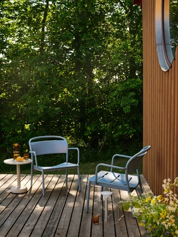 Linear Steel lounge armchair - Pale blue - Muuto