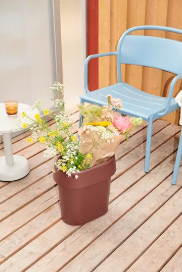 Linear Steel lounge armchair - Pale blue - Muuto