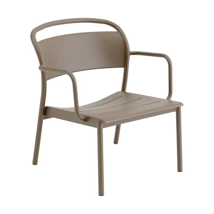 Linear Steel lounge armchair - Taupe - Muuto